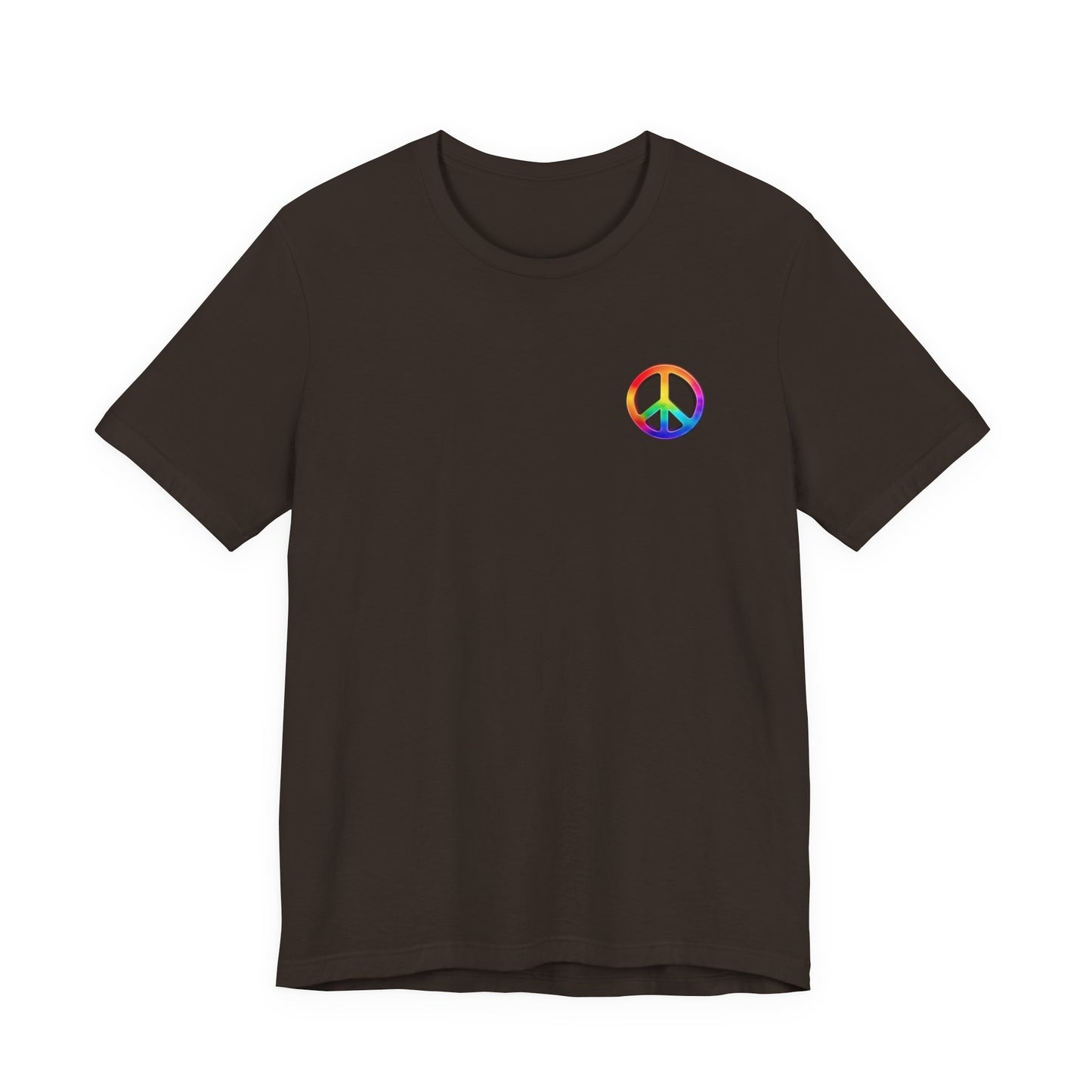 Peace Sign Tie-Dye Tee — Rainbow Hippie Peace Symbol T-Shirt