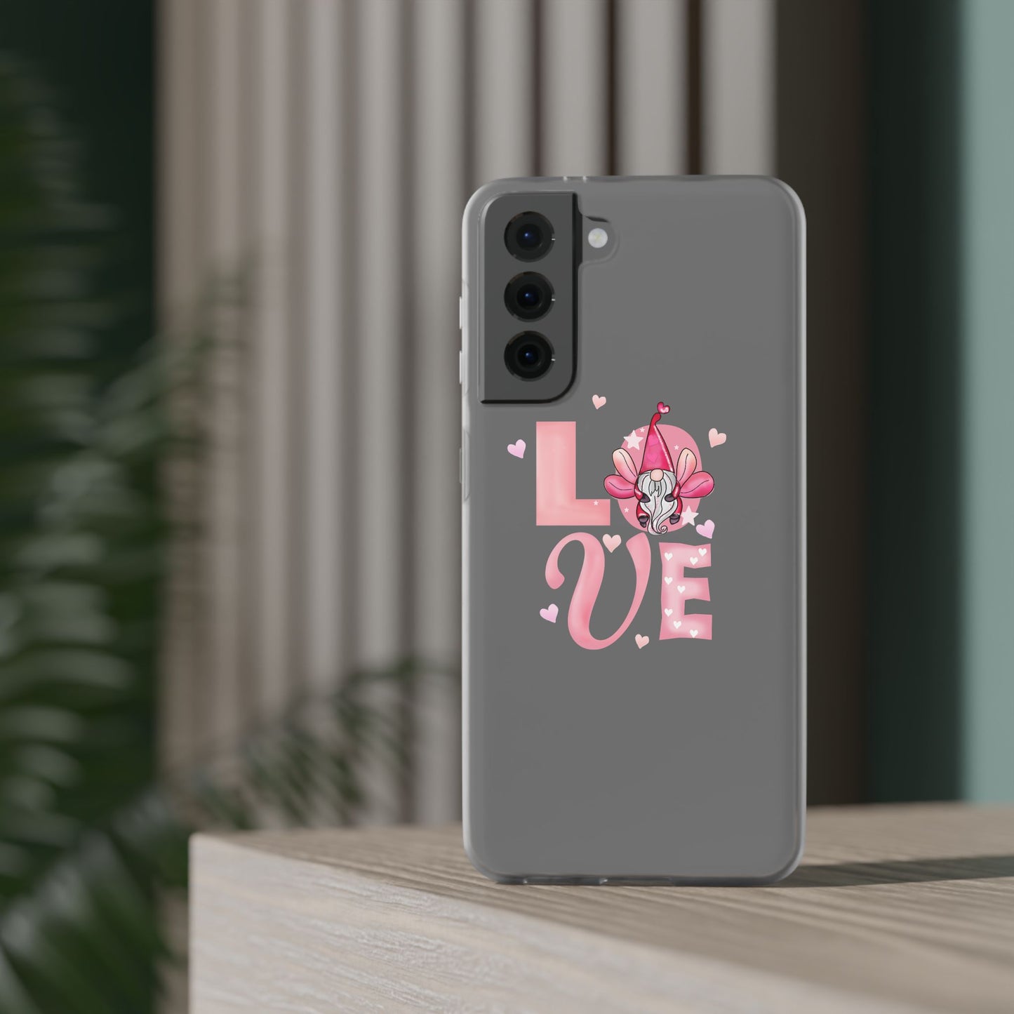 Love Gnome Phone Case — Cute Pink Valentine Flexi Case