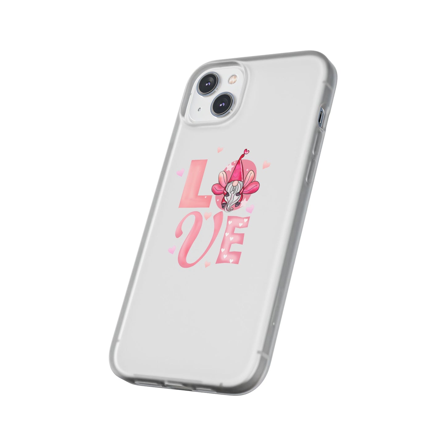 Love Gnome Phone Case — Cute Pink Valentine Flexi Case