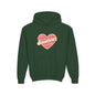 Sweetheart Heart Graphic Hoodie | Youth sweatshirt