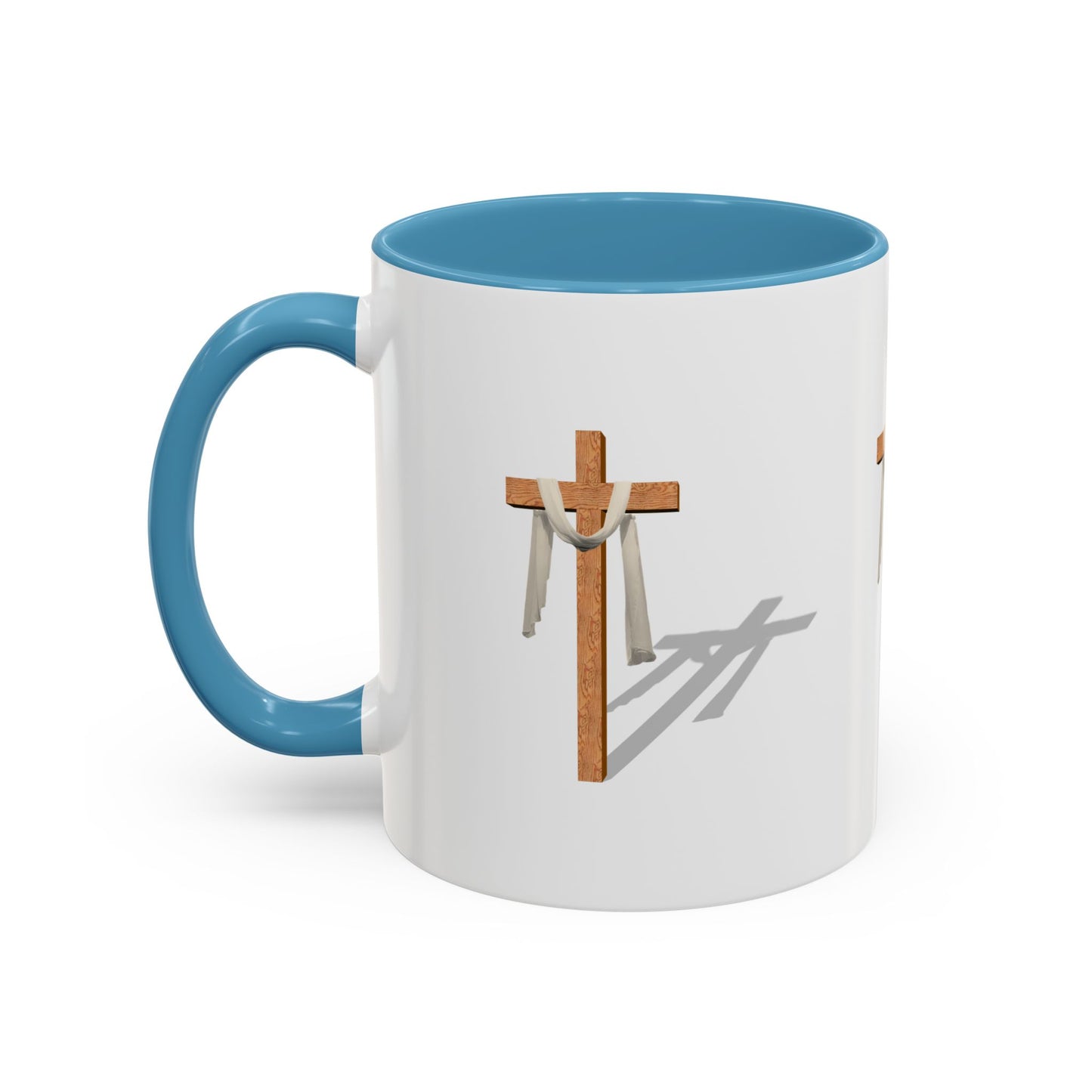 Faith-Inspired Accent Coffee Mug – Spiritual Gift for Christians, Religious Decor, Church Mug, Inspirational Drinkware