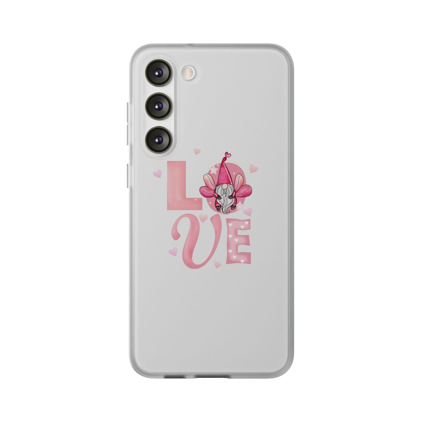 Love Gnome Phone Case — Cute Pink Valentine Flexi Case