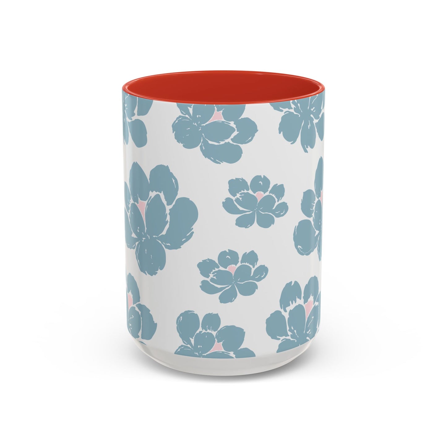 Floral Accent Coffee Mug - Elegant Drinkware, Perfect Gift for Her, Home Decor, Mother's Day, Birthday, Coffee Lovers