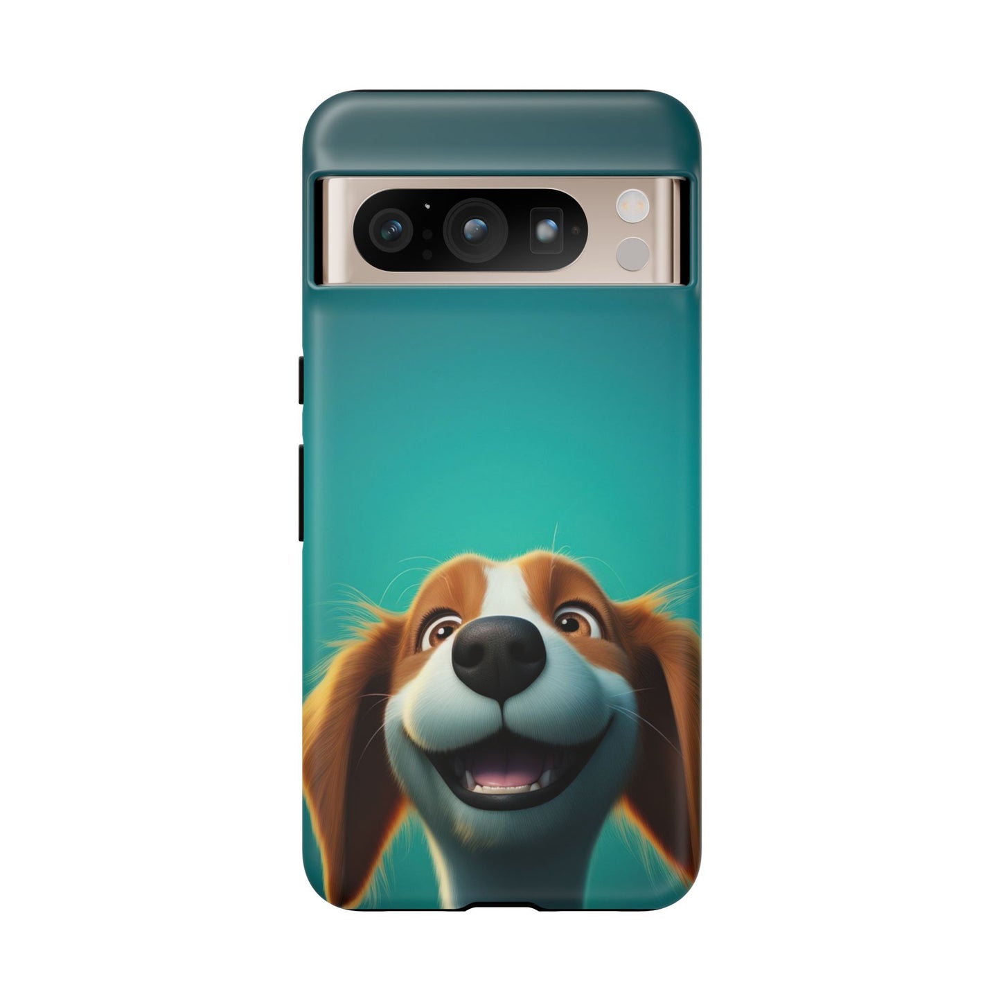 Happy Dog Phone Case — Cute Cartoon Puppy Protective Phone Cover
