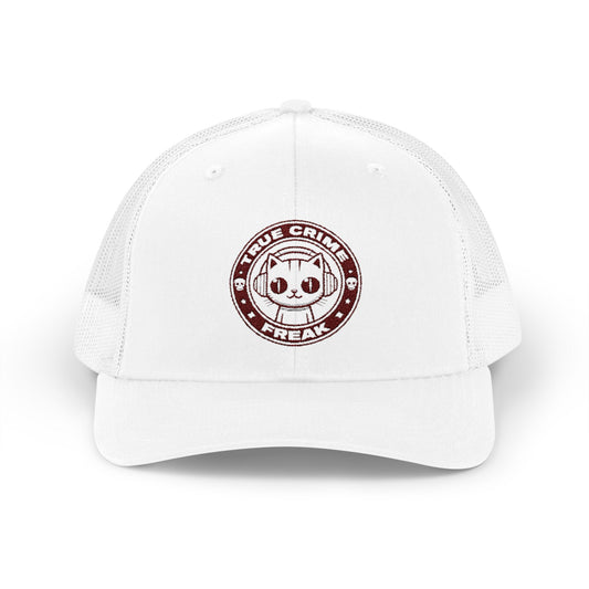 Trucker Cap — Cute Cat Circle Patch Snapback