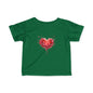 Infant Tee with Watercolor Heart – Baby Valentine Shirt