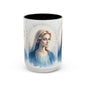 Serene Virgin Mary Accent Coffee Mug
