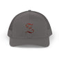 Embroidered 'Z' Snapback Trucker Cap — Vintage Monogram Initial Hat
