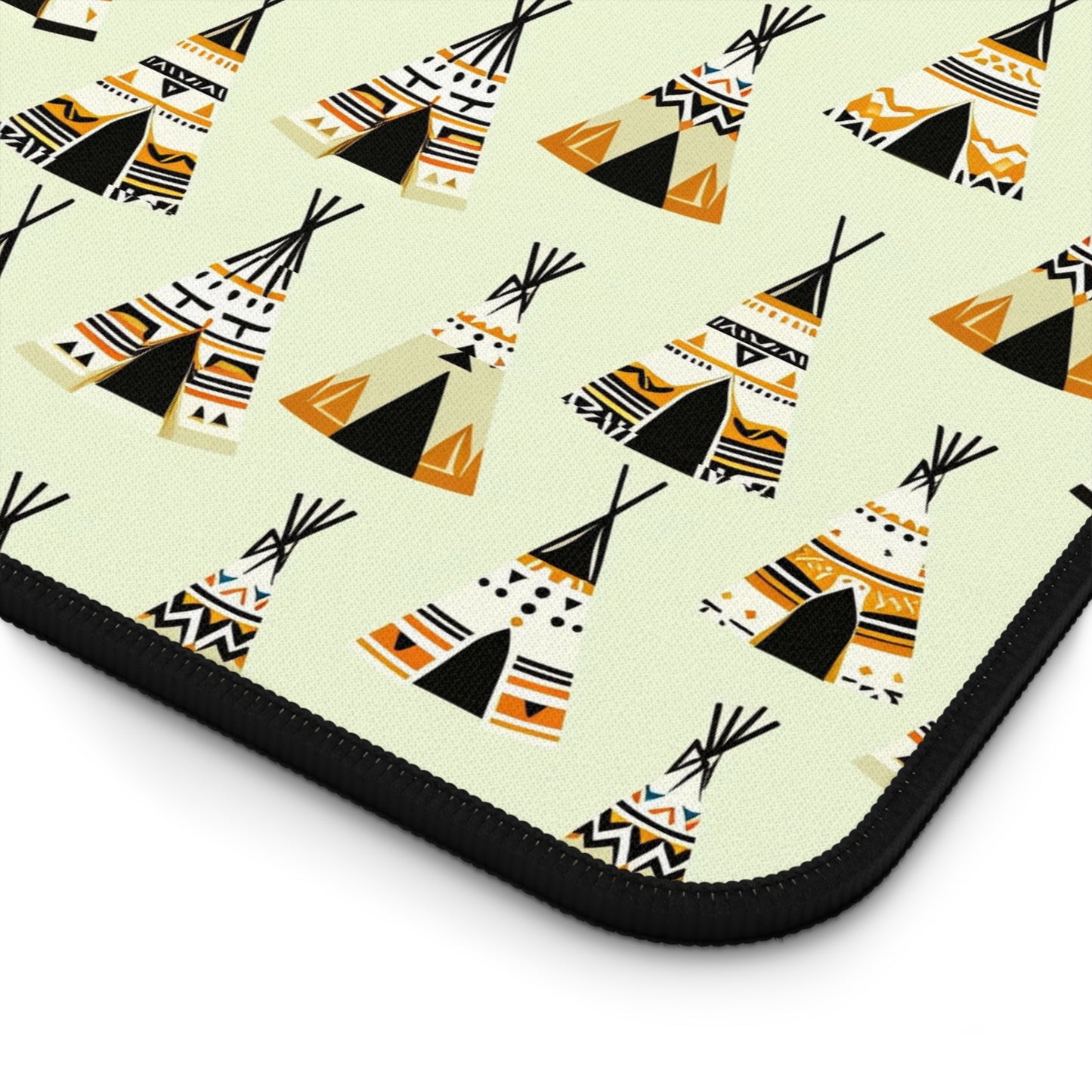 Tribal Teepee Desk Mat - Bohemian Workstation Decor