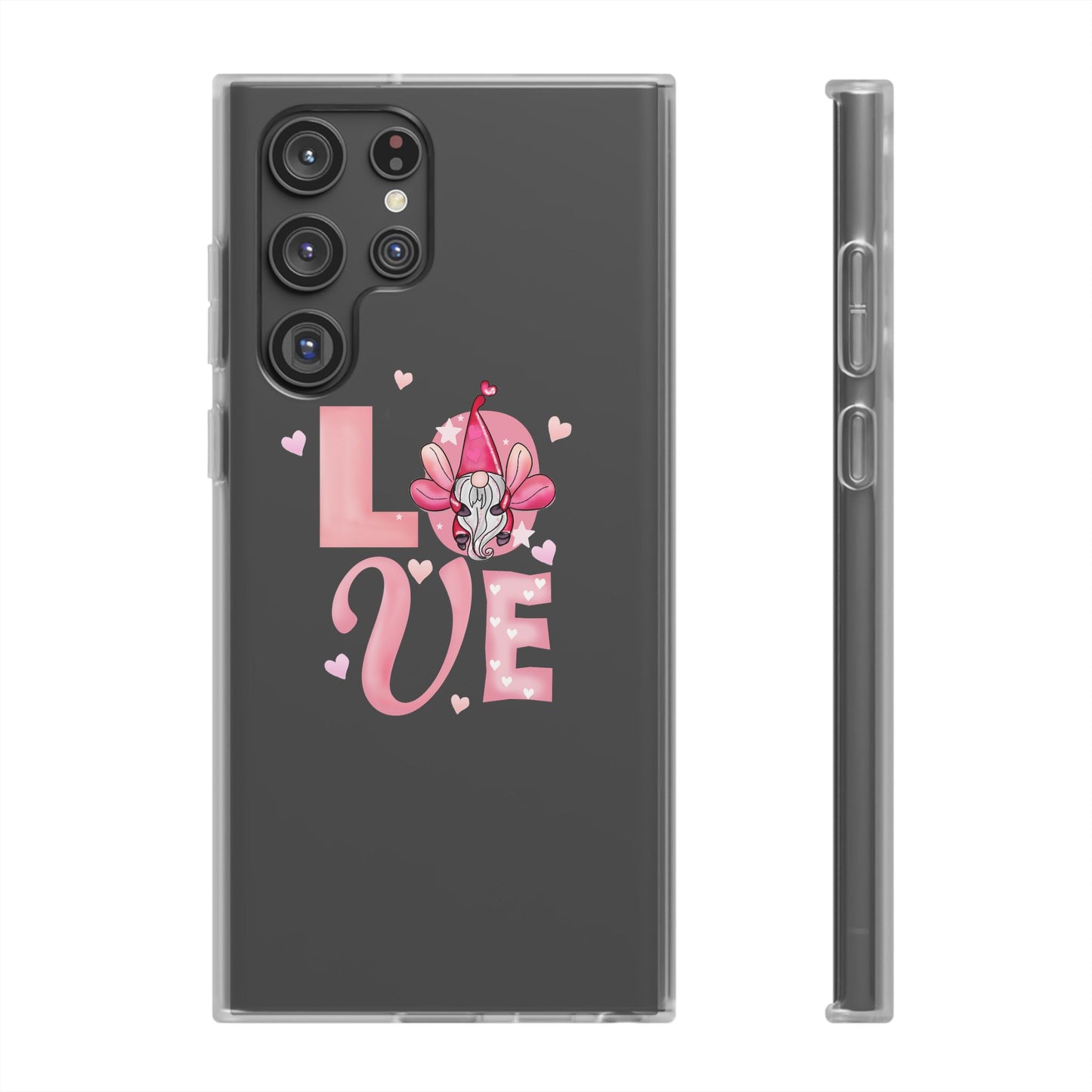 Love Gnome Phone Case — Cute Pink Valentine Flexi Case