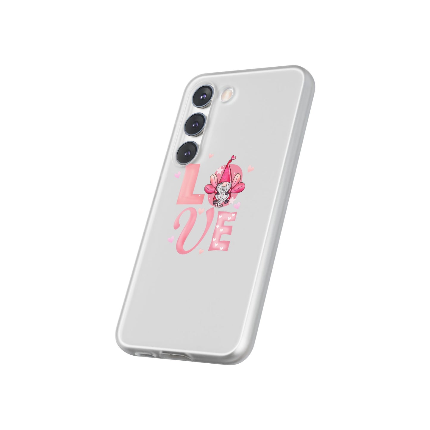 Love Gnome Phone Case — Cute Pink Valentine Flexi Case