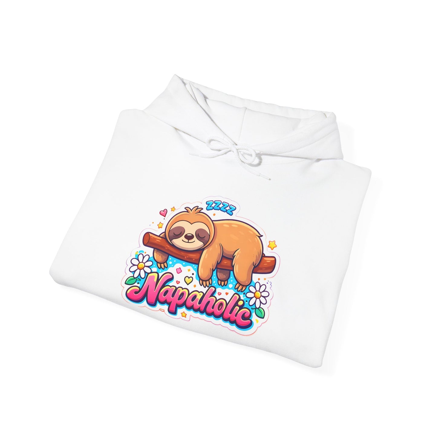 Napaholic Sloth Hoodie — Cute Sleepy Sloth Graphic Sweatshirt