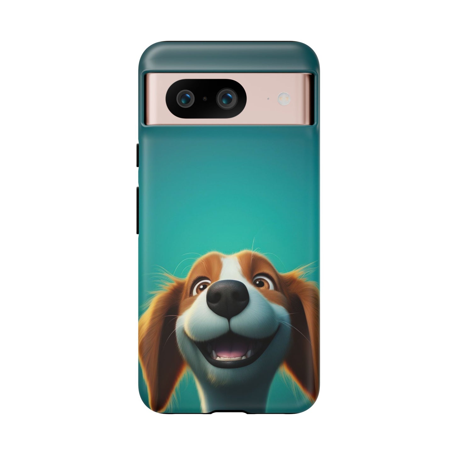 Happy Dog Phone Case — Cute Cartoon Puppy Protective Phone Cover