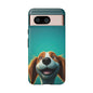 Happy Dog Phone Case — Cute Cartoon Puppy Protective Phone Cover