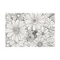 COLOR IT YOURSELF Floral Line Art Poster — Textured Matte Print
