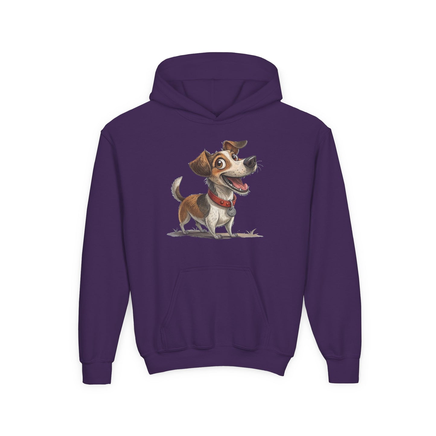Kids Dog Hoodie – Cute Cartoon Jack Russell Puppy Sweatshirt (Custom Name Option)