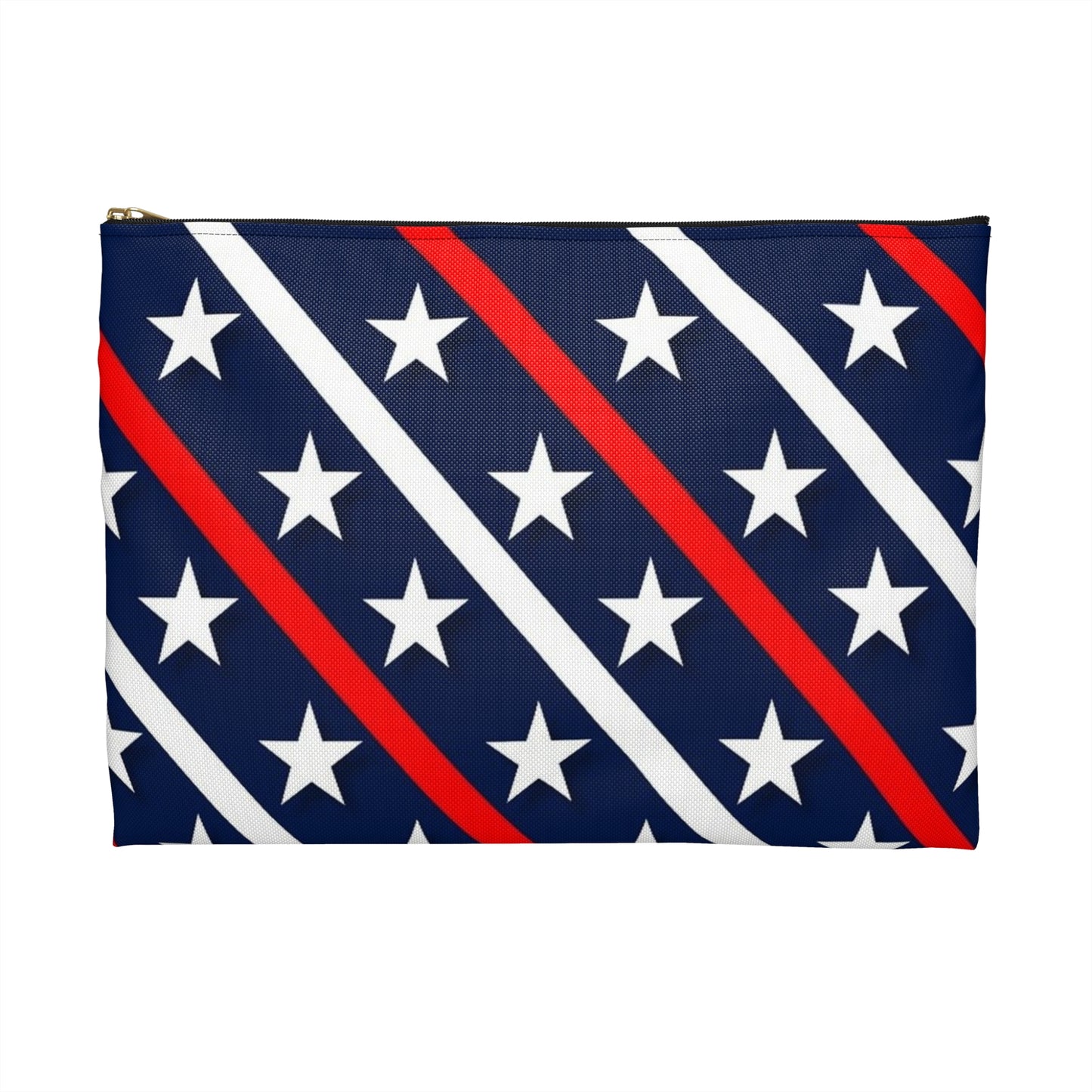 Patriotic Accessory Pouch  Starry Stripes