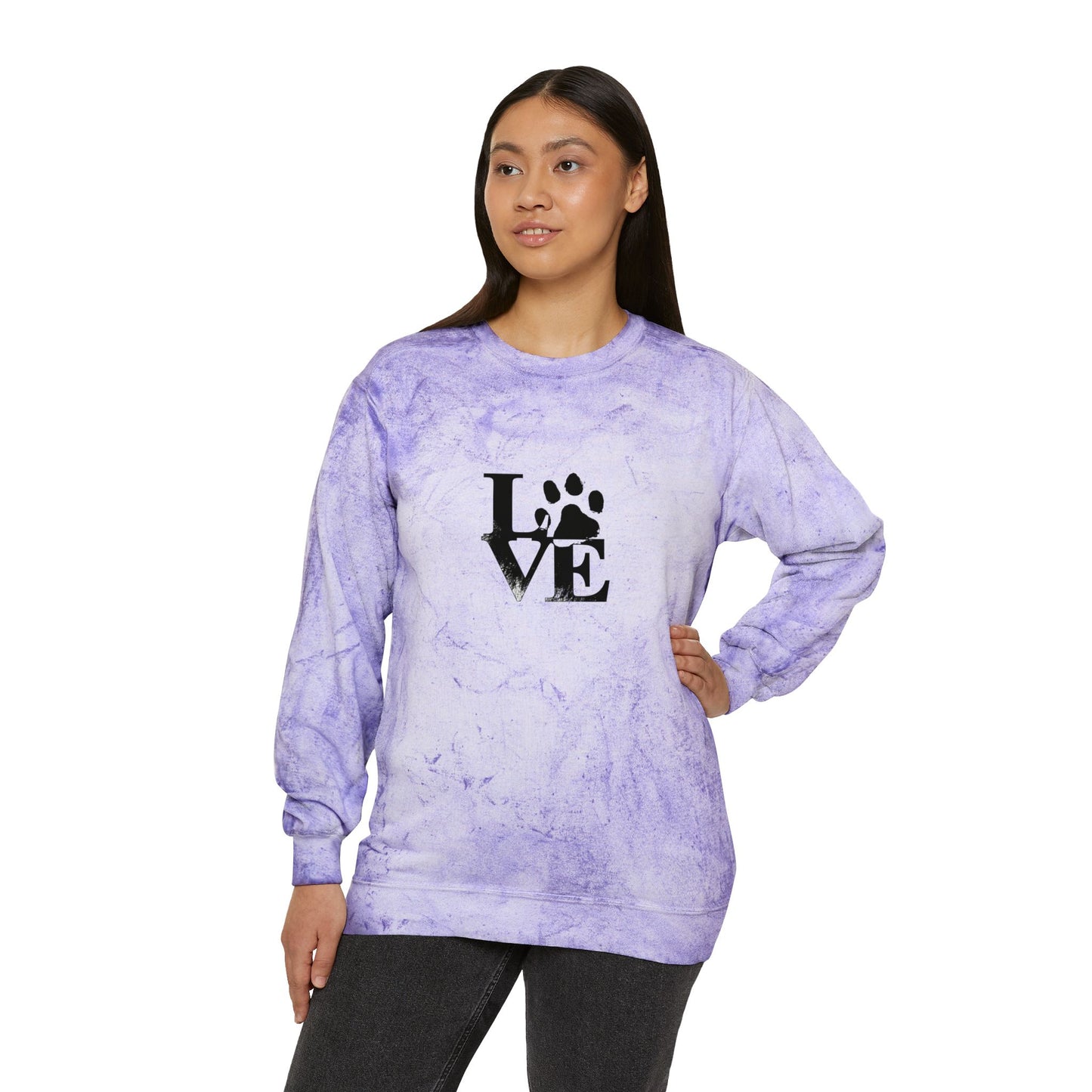 Colorful Love Pet-Inspired Crewneck Sweatshirt