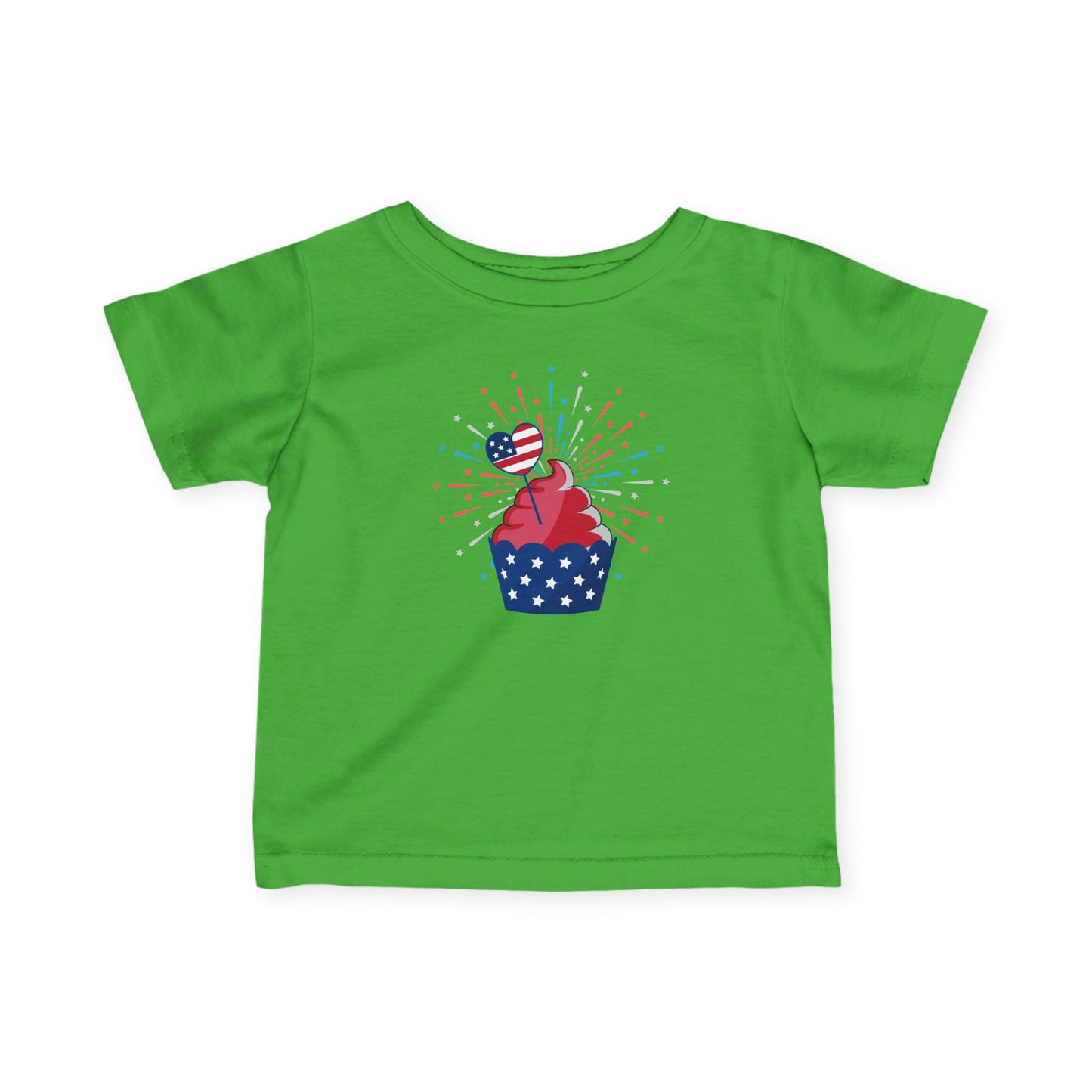 Patriotic Infant Tee with Cupcake Design, Baby Independence Day Outfit, 4th of July Celebration Shirt, Cute Toddler Tee, Summer Party [...]