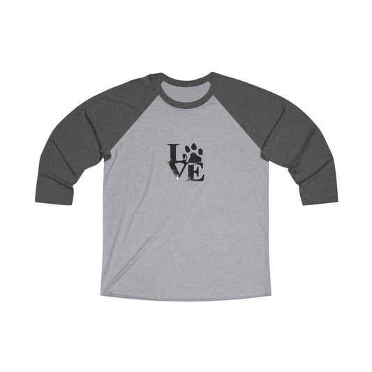 Unisex Love and Paw Print Tee, Dog Lover Gift, Casual Wear, Pet Parent Outfit, Animal Advocate Style, Valentine’s Day Tee
