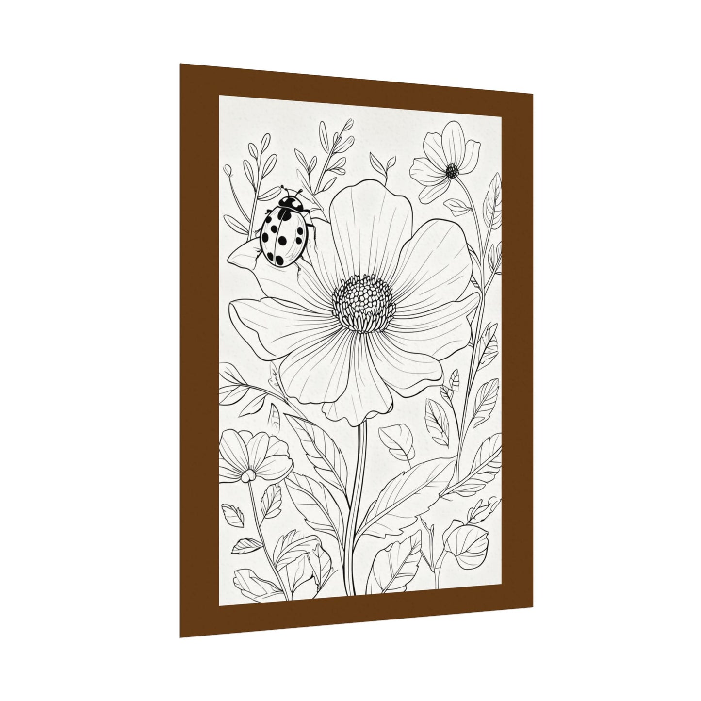 COLOR IT YOURSELF  Line Art Poster — Textured Matte Print