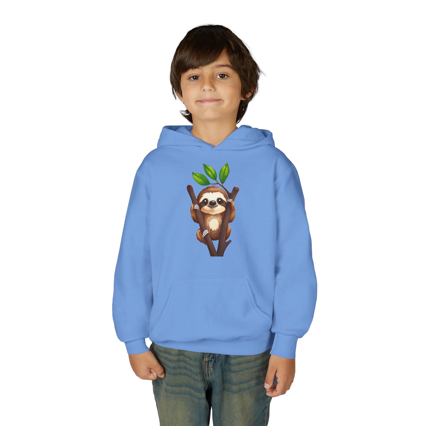 Cute Sloth on Branch Hoodie | Kids Sweatshirt