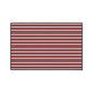 Striped Heavy Duty Floor Mat - Red & White Outdoor/Entry Rug
