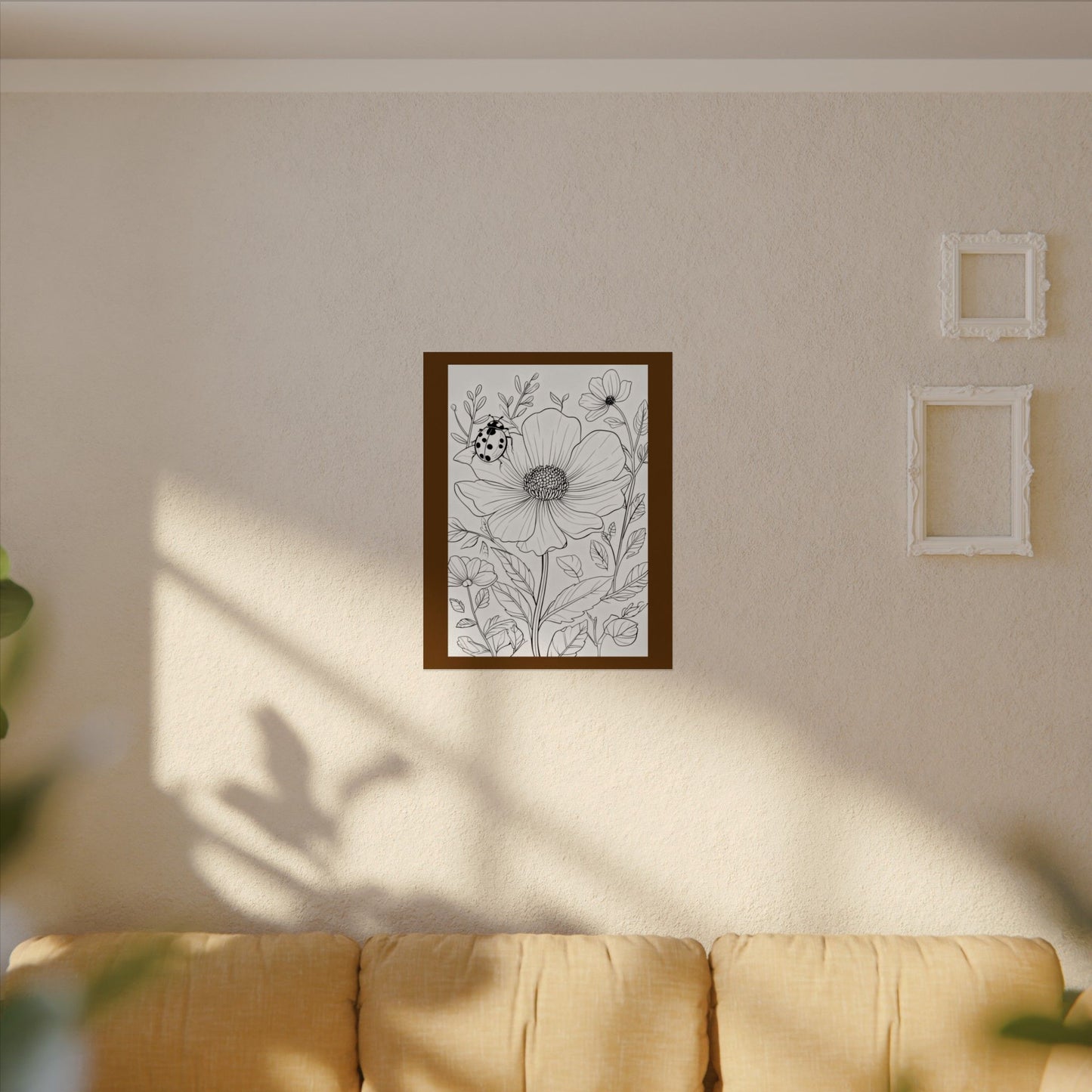 COLOR IT YOURSELF  Line Art Poster — Textured Matte Print