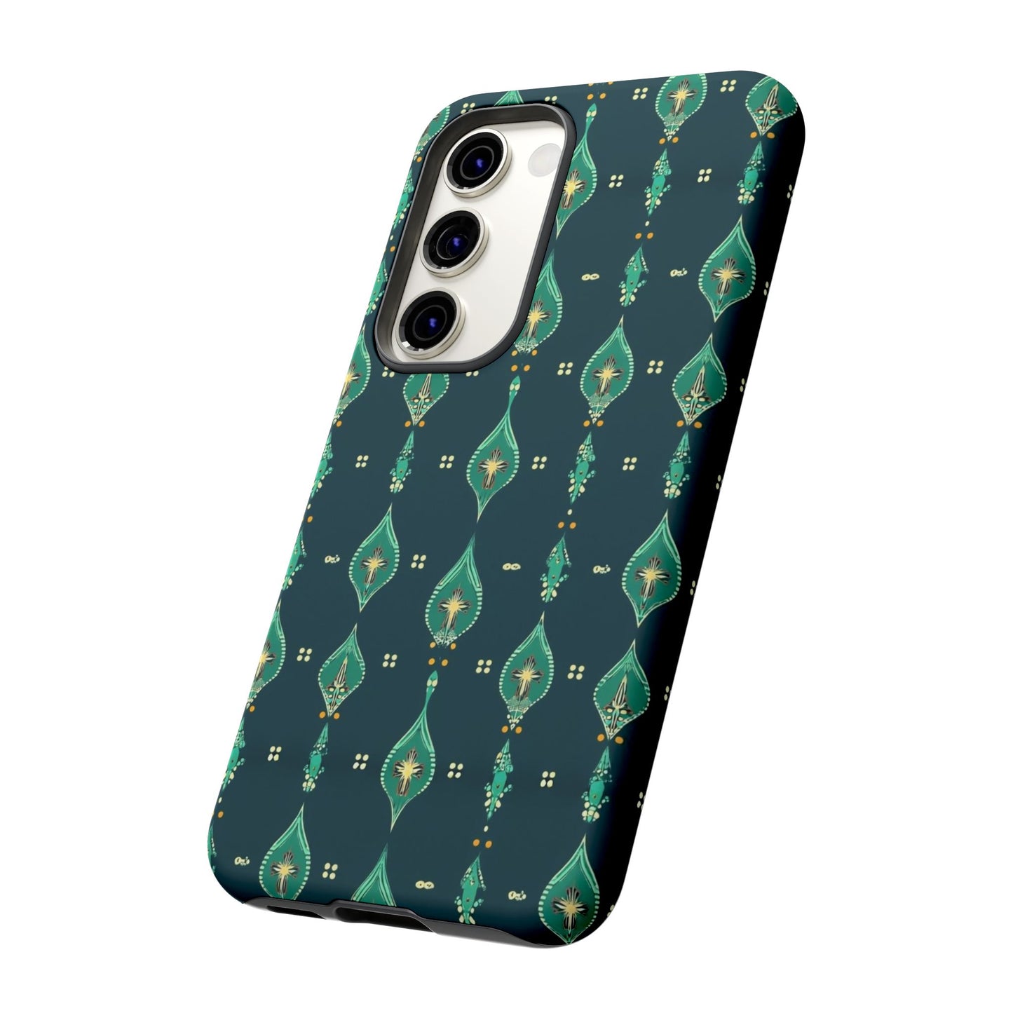 Emerald Boho Teardrop Phone Case