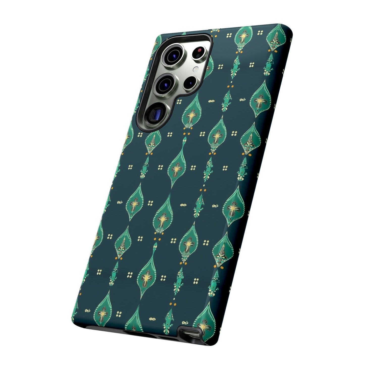 Emerald Boho Teardrop Phone Case