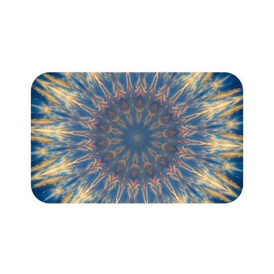 Bohemian Mandala Bath Mat, Cozy Bathroom Decor, Vibrant Home Accessory, Gift for Housewarming, Relaxing Spa Vibe, Summer Bathroom