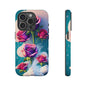 Floral Dream Tough Phone Case — Rose Bouquet Clouds Design