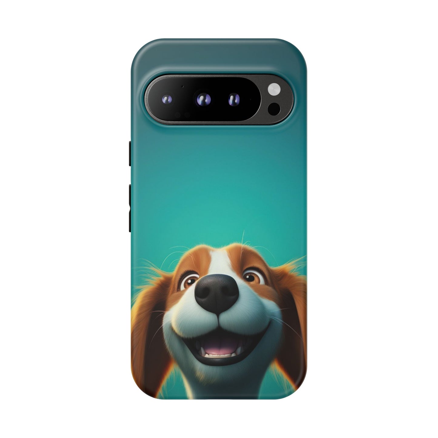 Happy Dog Phone Case — Cute Cartoon Puppy Protective Phone Cover