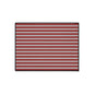 Striped Heavy Duty Floor Mat - Red & White Outdoor/Entry Rug