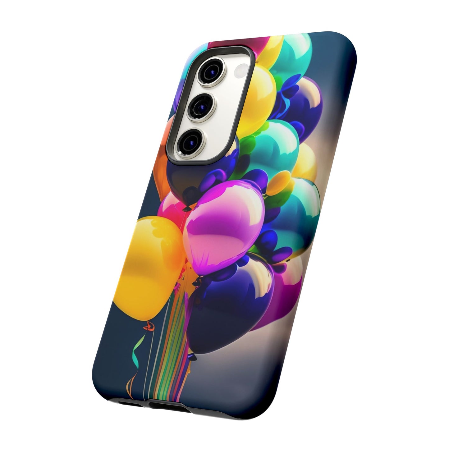 Colorful Balloon Tough Phone Case — Vibrant Party Balloons Protective Cover