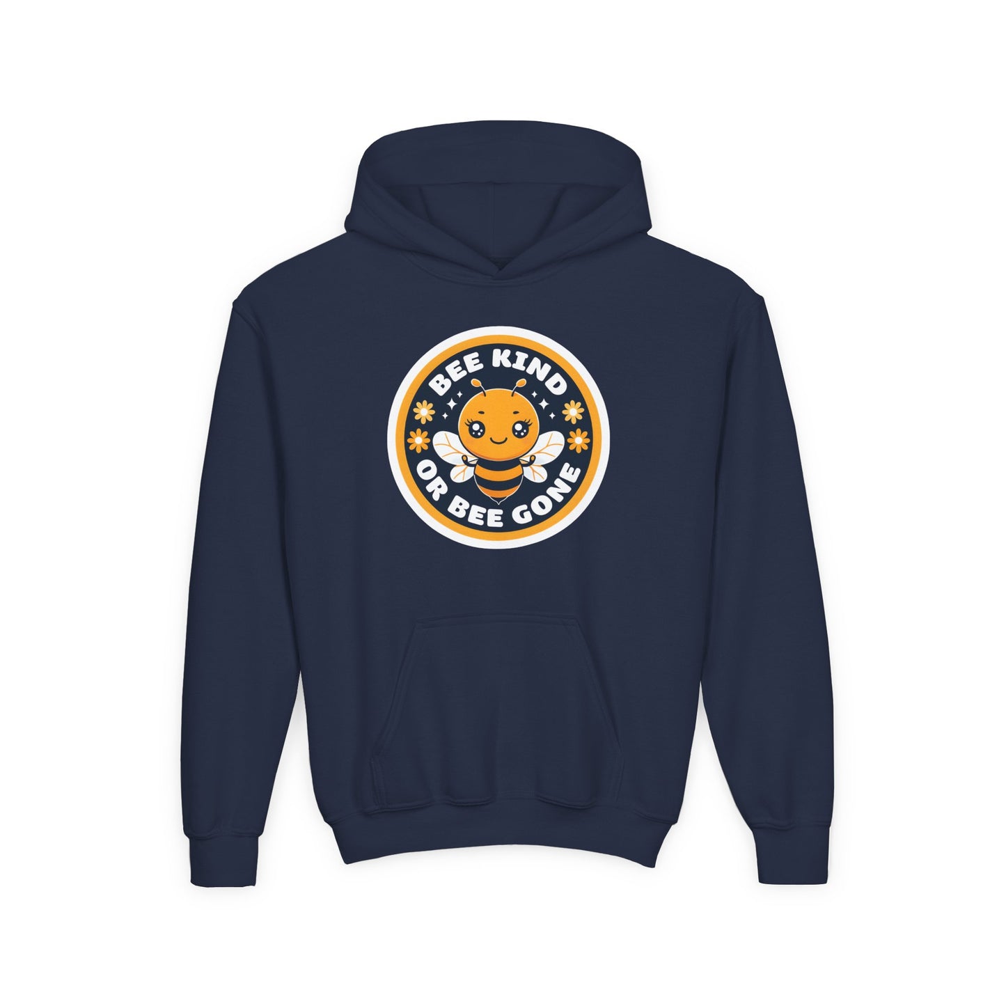 Bee Kind Badge hoodie | Youth Hoodie, Cute Bee Graphic