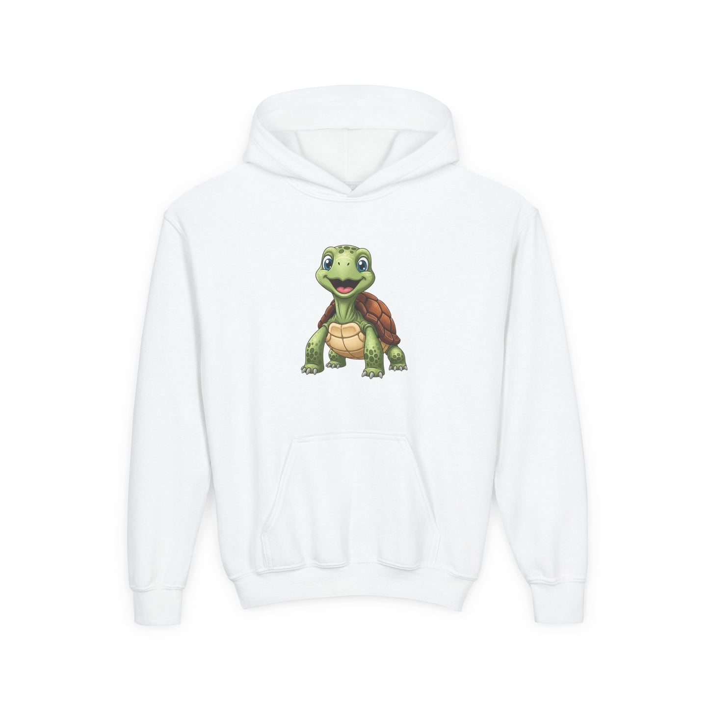 Kids Cute Turtle Hoodie - Playful Juvenile Turtle Graphic Sweatshirt