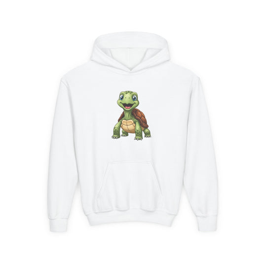 Kids Cute Turtle Hoodie - Playful Juvenile Turtle Graphic Sweatshirt