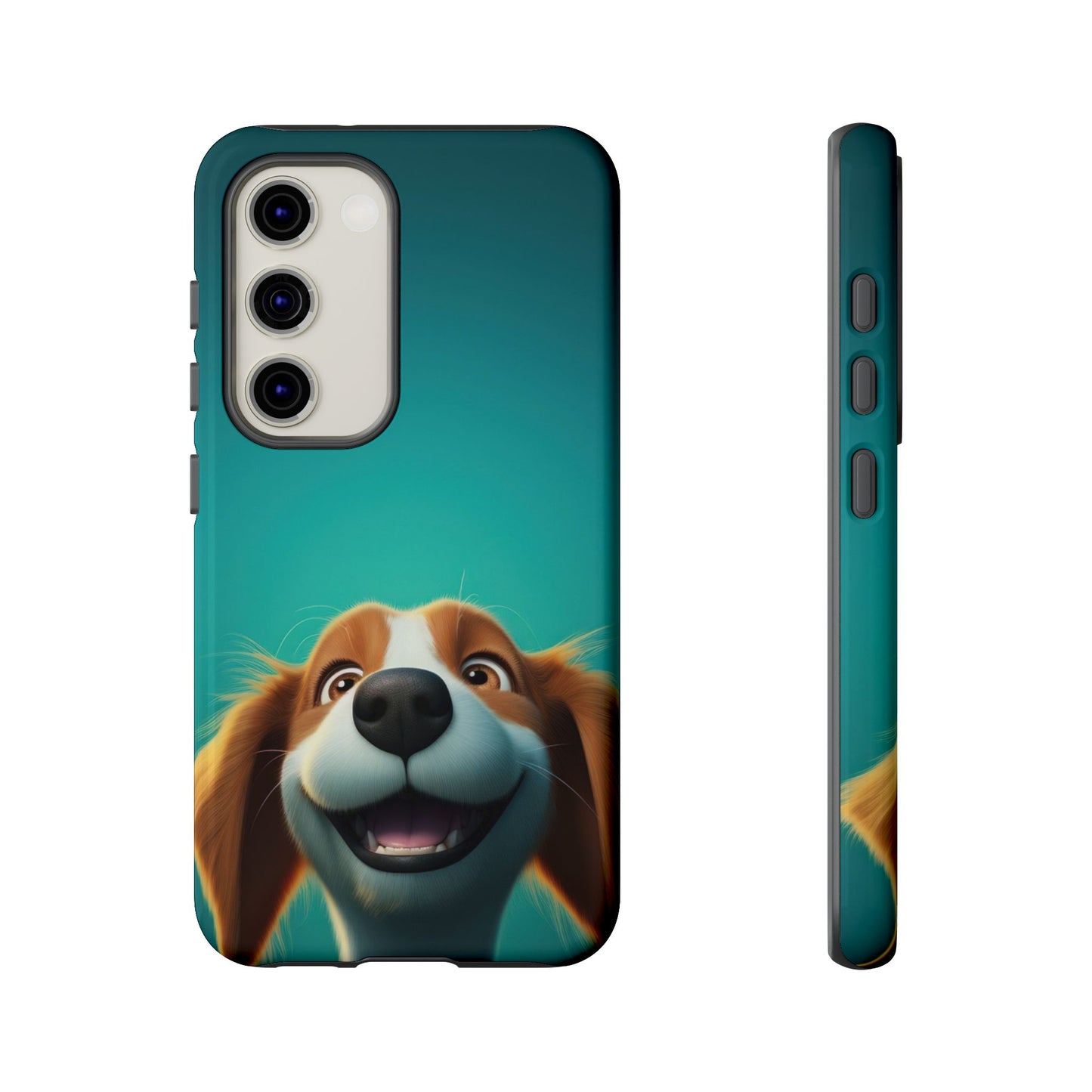Happy Dog Phone Case — Cute Cartoon Puppy Protective Phone Cover