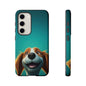 Happy Dog Phone Case — Cute Cartoon Puppy Protective Phone Cover