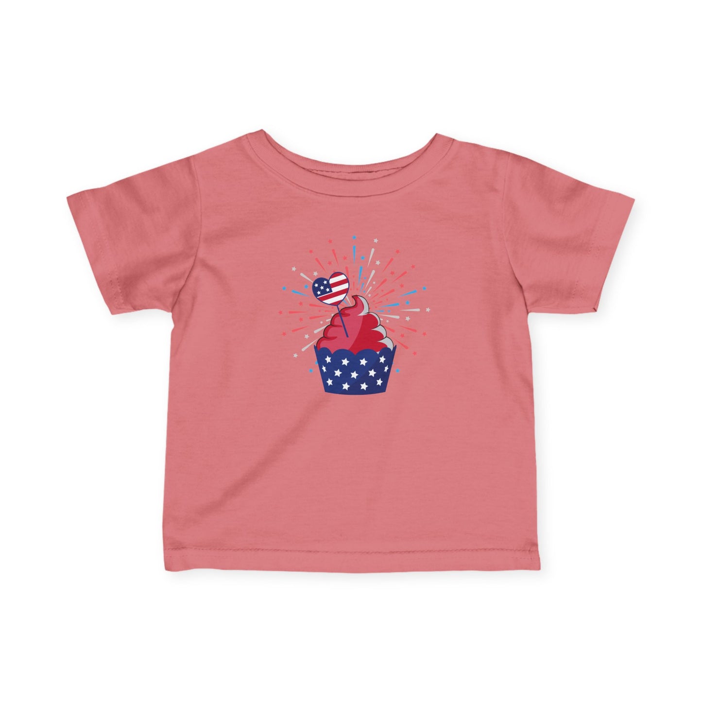 Patriotic Infant Tee with Cupcake Design, Baby Independence Day Outfit, 4th of July Celebration Shirt, Cute Toddler Tee, Summer Party [...]