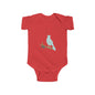 Aqua Dove Baby Bodysuit – Pastel Bird Infant Onesie
