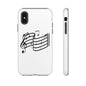 Musical Notes Phone Case — Black Treble Clef Music Staff Tough Case