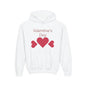 Valentine's Day Kids Hoodie - Pink Heart Trio Youth Sweatshirt