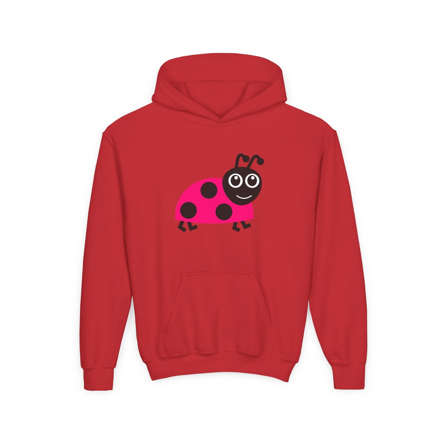 Pink Ladybug Kids Hoodie | Cute Bug Graphic Sweatshirt