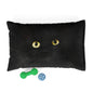Black Cat Eyes Pet Bed — Cozy Plush Cushion for Cats & Small Dogs