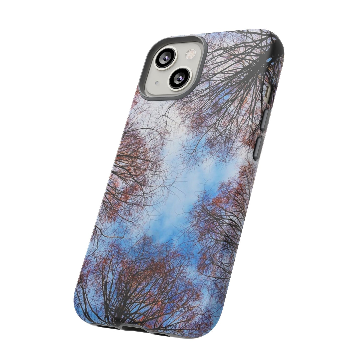 Skyward Trees Phone Case — Nature Forest Canopy Protective Tough Case