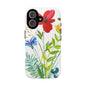 Floral Watercolor Tough Phone Case — Wildflower Bouquet Protective Cover