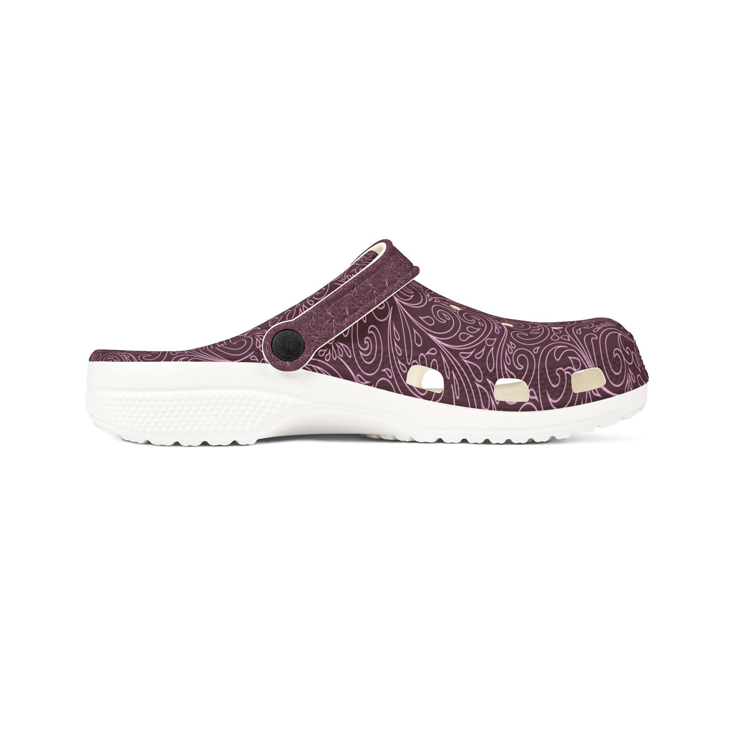 Maroon EVA Foam Clogs — Lightweight Slip-On Garden & Beach Shoes