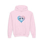 Kids Heart Paw Hoodie — Pastel Gradient Pet Lover Sweatshirt